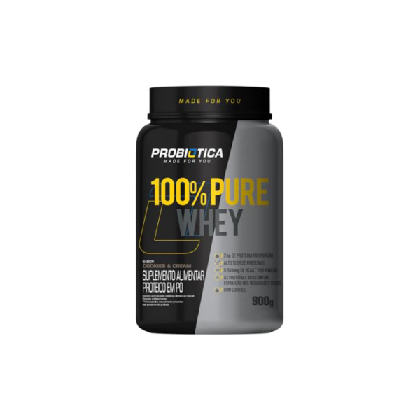 Probiótica 100% Pure Whey - 900G Cookies And Cream - Probiotica