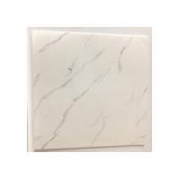 10 Placas de Espuma Autocolante Laminado 30x30cm - Revestimento para Parede e Piso - Mármore (Branca)