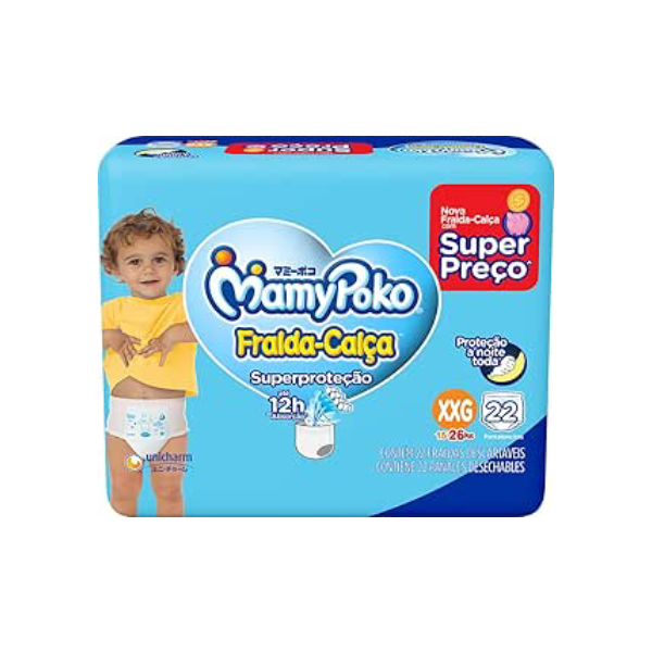 MamyPoko Fralda-Calça Superproteção Xxg 22 Unidades