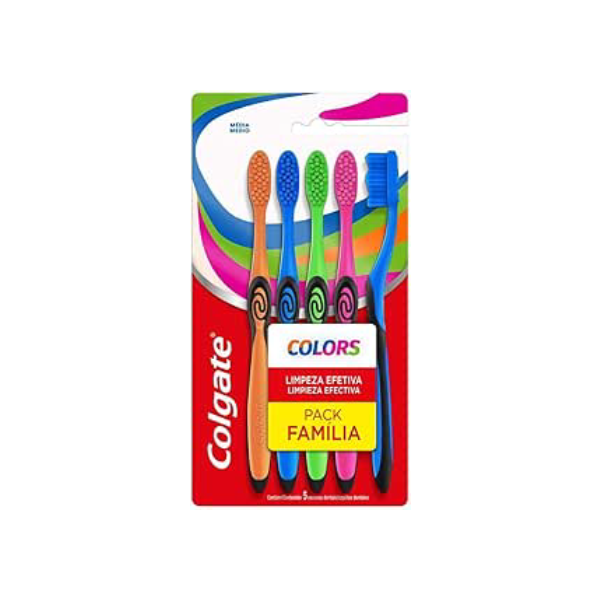 Escova de Dente Colgate Colors 5 unidades