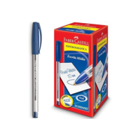 Caneta Esferográfica Trilux 032 Ponta Media 50 Unidades, Faber-Castell, Azul