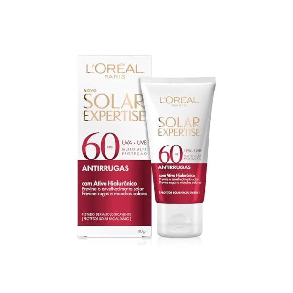 Protetor Solar Facial L'Oréal Paris Solar Expertise Antirrugas Fps 60 40G