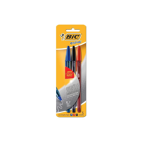 BIC, Caneta Esferográfica Escrita Fina, Cristal Fina, 3 Cores