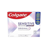 Colgate Creme Dental para Sensibilidade Sensitive Pro Alívio Imediato Original 90g 3 unidades