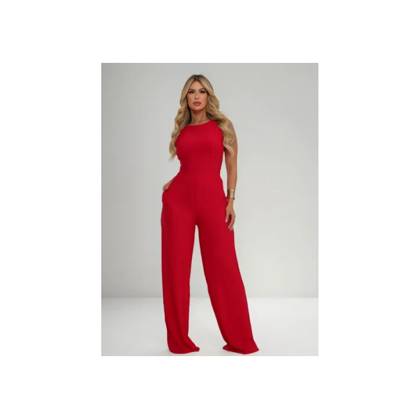 Macacão Feminino Longo Pantalona Duna Linha Premium Luxo