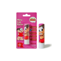 Meu Lip Balm Infantil Morango Turma da Mônica Vermelho Incolor Protetor Labial FPS 15 Hipoalergênico 4,2g