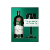Kit Gin Tanqueray London Dry 750ml Com 1 Taça Tanqueray