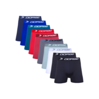 Kit 10 Cuecas Boxer Microfibra Dorbe Não Enrola Original Masculina Cueca Box Masculino