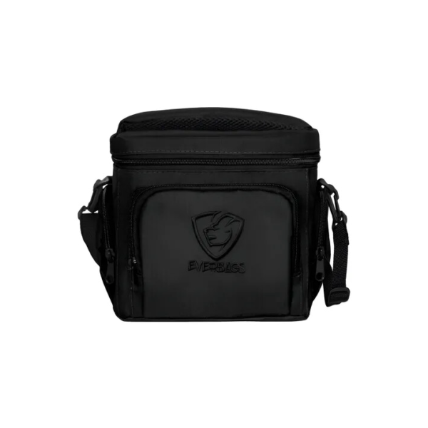 Bolsa Térmica Fitness Master Black Multiuso Porta Marmita Frasqueira Everbags Preto