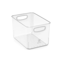 Caixa Organizadora Electrolux Experience Modular 4,6L com Alças Revestidas BPA Free Plástico Transparente Multiuso para Cozinha Lavanderia Despensa Escritório Organização Doméstica