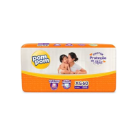 Fralda Pom Pom Protek Proteção de Mãe Hiper XG 60 Unidades