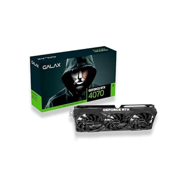 Placa de Video RTX4070 12GB GDDR6X 192BITS 1-CLICK OC 3X GALAX 47NOM7MD7QOC