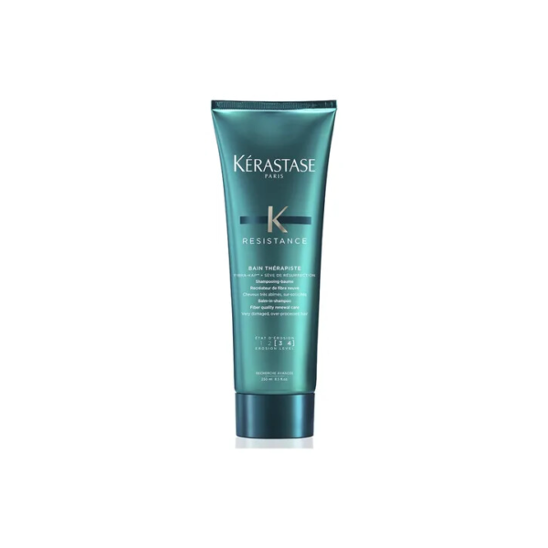 Shampoo Reparador para Cabelos Danificados e Quimicamente Tratados, Repara e Fortalece os Fios, Brilho e Maciez Kérastase Résistance Bain Thérapiste 250ml