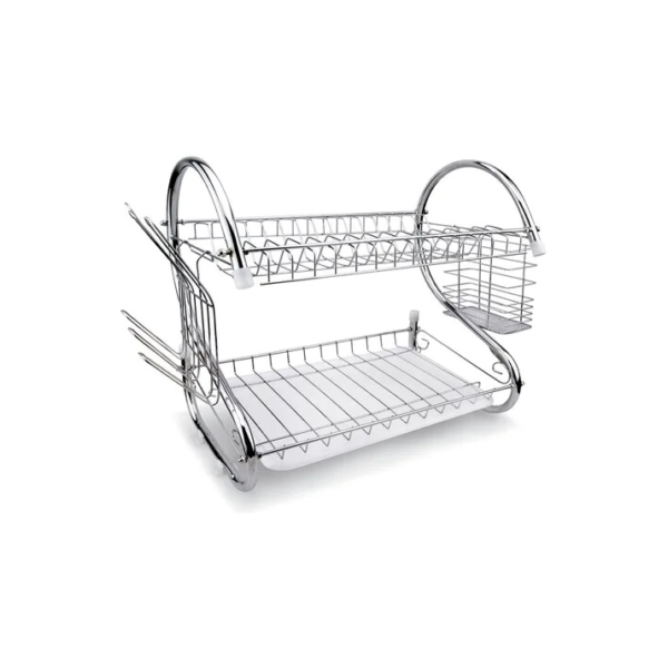 Escorredor De Louça Pratos Talheres Inox Cozinha Duplo