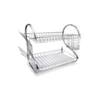 Escorredor De Louça Pratos Talheres Inox Cozinha Duplo