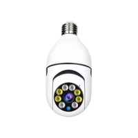 Câmera ip lâmpada câmera 1080p hd panorâmica sem fio de segurança em casa wi fi cctv fisheye lâmpada câmera ip 360 graus segurança em casa Yoosee