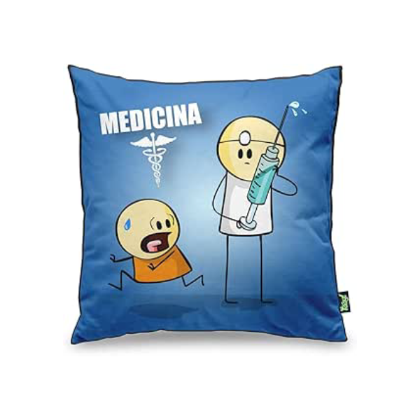 Yaay Almofada DrPepper Profissões - Medicina 40x40cm Poliéster Enchimento Lavável Retangular Temático Decoração