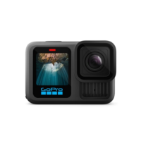 GoPro HERO13 Black - Câmera de ação à prova d'água 10m, 5.3K60, HLG HDR, 27MP, HyperSmooth 6.0, GPS, Wi-Fi 6, Detecção Automática das lentes HB-Series