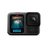 GoPro HERO13 Black - Câmera de ação à prova d'água 10m, 5.3K60, HLG HDR, 27MP, HyperSmooth 6.0, GPS, Wi-Fi 6, Detecção Automática das lentes HB-Series