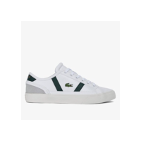 Tênis Couro Lacoste Sideline Pro Masculino - Branco+Verde