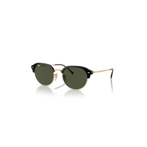 Óculos de Sol Ray-Ban 0RB4429 601/31 Tam 55 / Preto/Ouro - Lentes Verde