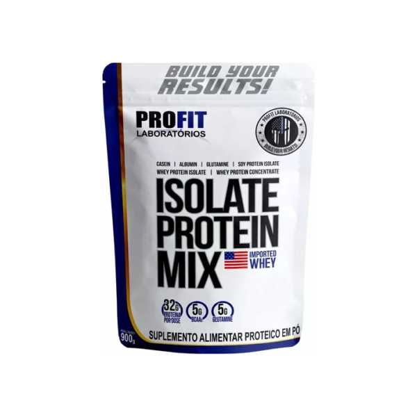 Whey Isolate Protein Mix Refil 900g - Profit Sabor Morango