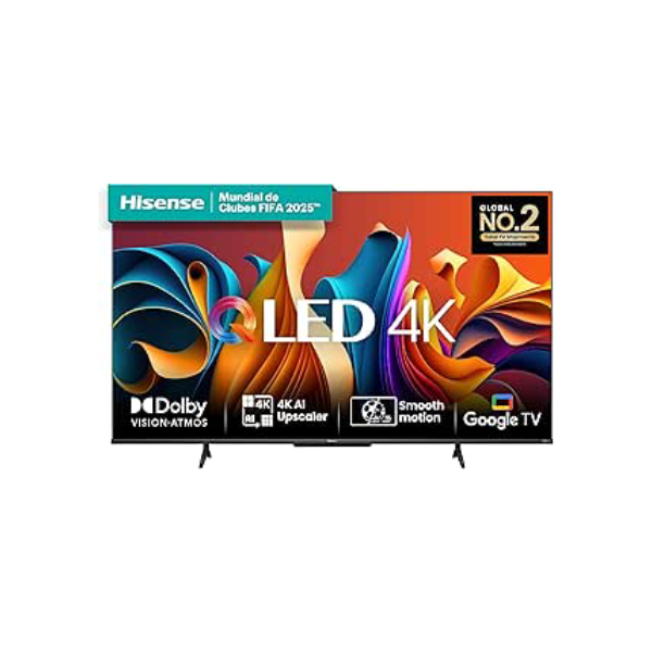 Hisense Smart TV UHD 4K QLED 75" Polegadas 75Q6N Google TV com HDR10+, Dolby Atmos, Modo Esporte, Modo Jogo Plus e Compatível com Alexa
