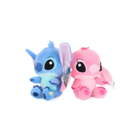 Casal Lilo E Stitch E Angel Namorados 2 Unidades Pelúcia 20cm Espaço Pelúcia