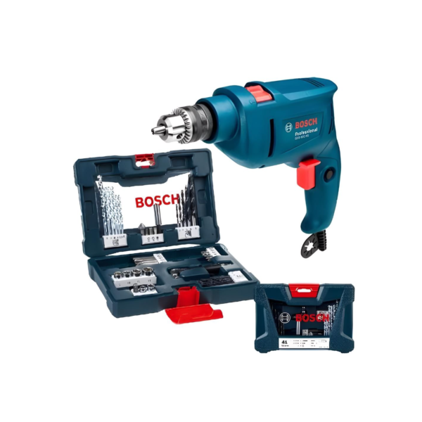 Furadeira Industrial Impacto Rev 450w Gsb 450 Re Bosch + Kit