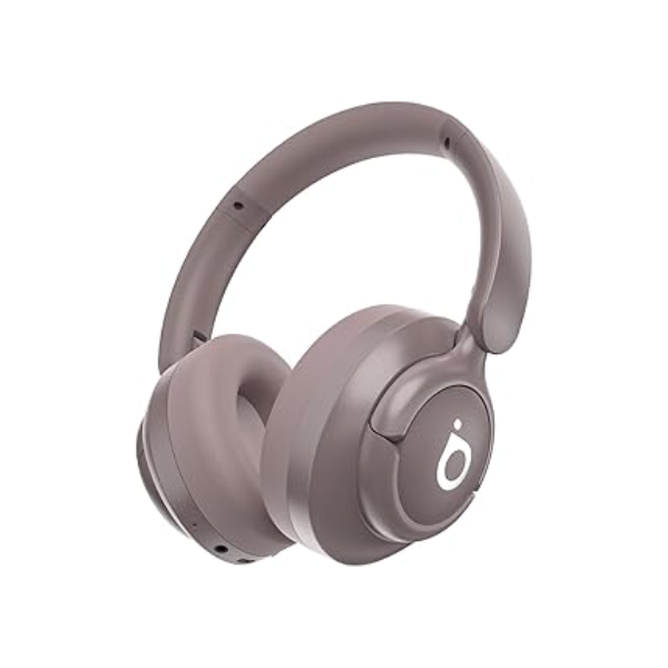 Basike Fone de Ouvido Bluetooth, ANC Cancelamento de Ruído Ativo Headphone Bluetooth 5.4 Headset com Microfone, Certificação Hi-Res Audio, 30 horas reprodução, LE29 (Rosa)