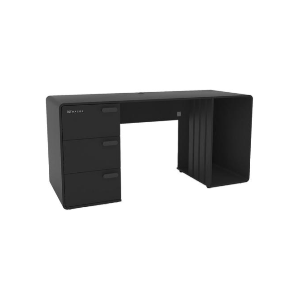 Mesa Gamer XT Racer Home Preto e Prata 3 Gavetas 1 Nicho