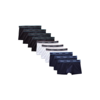Kit Com 10 Cuecas Infantis Meninos Boxer Mash