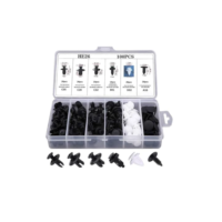 Kit de 100 Grampos e Presilhas para Revestimento e Fixação de Porta - Ideal para Acabamentos Automotivos - Prático e Durável