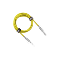 Cabo Guitarra Violão Baixo P10 X P10 Mono Amarelo 5 Metros