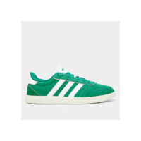 Tênis Adidas Breaknet Sleek Suede Feminino - Verde+Branco