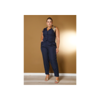 Conjunto De Alfaiataria Feminino Colete + Calça Moda Casual/Social plus