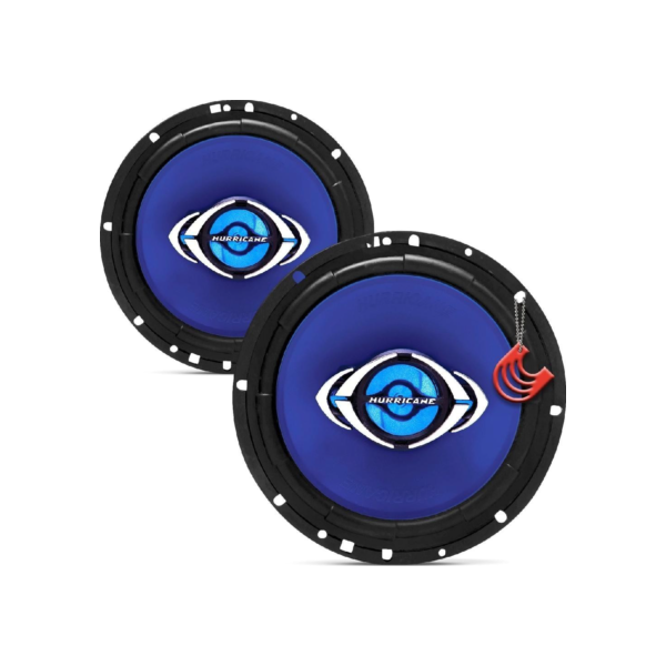 Kit Quadriaxial Falantes Portas 6 polegadas 130w Hurricane Class CM6 - Boca Medio Dianteiro Frente