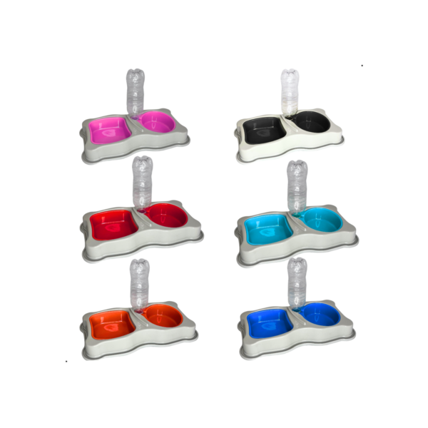 Kit Comedouro Bebedouro Pet Cachorro Gato Durapets 750/550ml