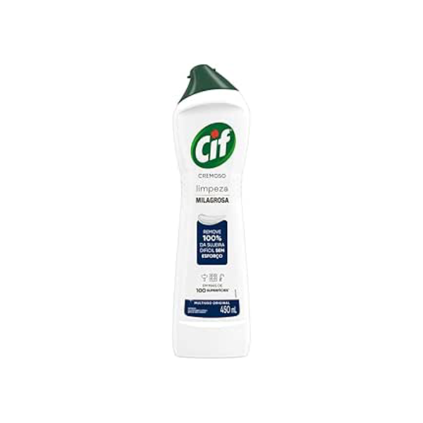 Cif Cremoso Limpeza Milagrosa Remove 100% Da Sujeira 450 Ml