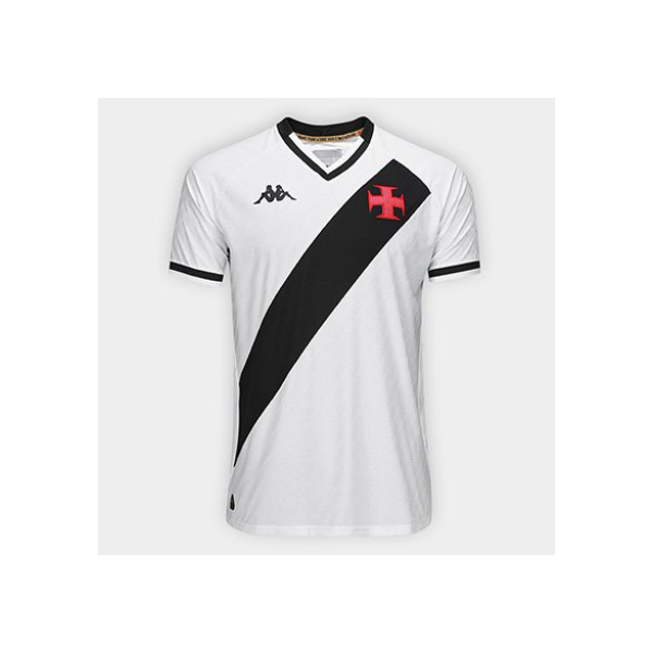 Camisa Vasco II 25/26 s/n Jogador Kappa Masculino - Branco+Preto