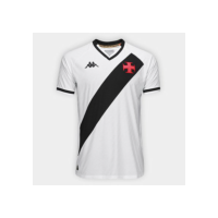 Camisa Vasco II 25/26 s/n Jogador Kappa Masculino - Branco+Preto