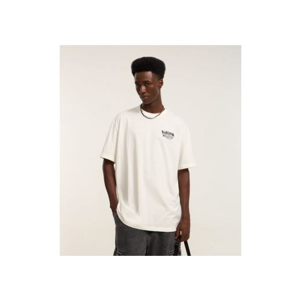 Camiseta Relaxed em Algodão com Estampa Divertida Branco