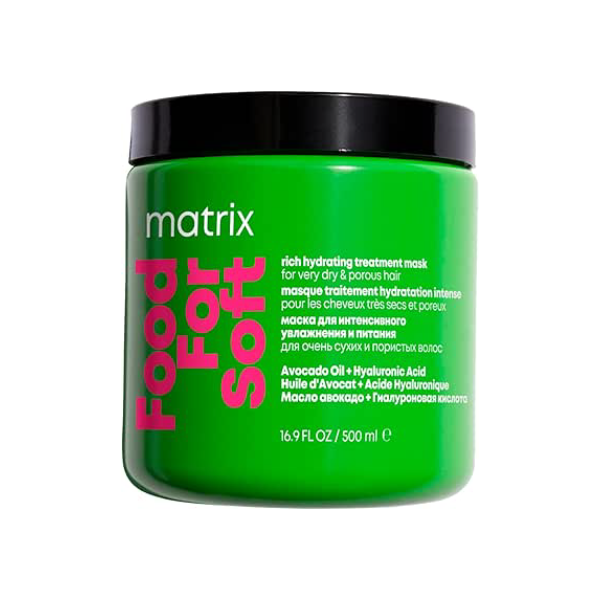 Matrix, Máscara Capilar Hidratante, Food For Soft, Para Todos Os Tipos De Cabelo, Com Fórmula Vegana, Da Brilho, Maciez, Hidrata, Nutre E Repara, 500ml