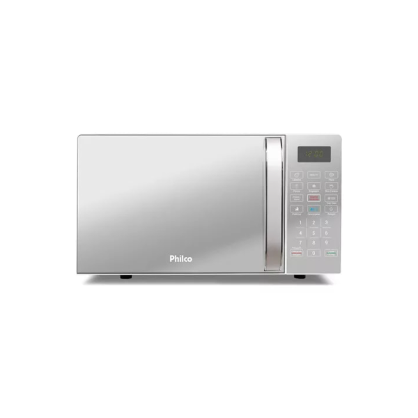 Micro-ondas Philco Pmo123 Capacidade 20 Litros 1100w Branco Espelhado Função Tira Odor 110v