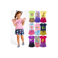 Kit Conjunto Infantil Menina Verão 08 Peças Envio Imediato