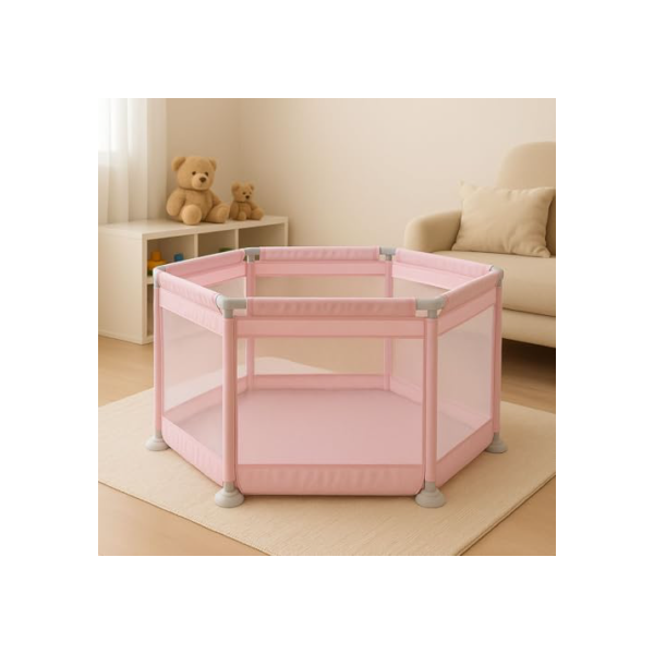 Cercadinho Bebê Infantil Chiqueirinho Criança Menino Menina Cercadinho com Grade