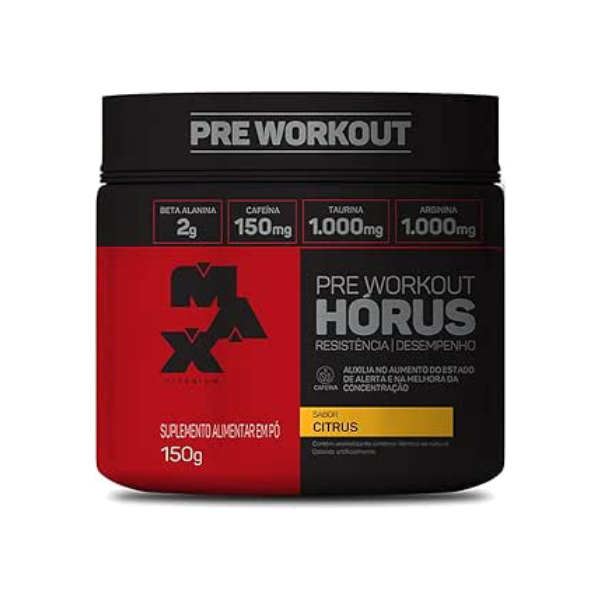 Max Titanium Hórus Pre Workout - 150G Citrus -
