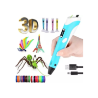 Caneta 3D DIY Desenho Infantil e Adulto DIY Filamento Plastico ABS Tela LCD Desenho Seguro Para Crianças-envio imediato