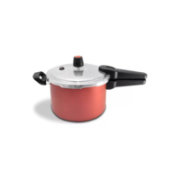 Panela Pressão Com Fechamento Externo Antiaderente Cereja 3L - ARNIX
