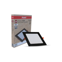 Painel led Plafon Pop Embutir 18w 4000k Branco Neutro 22cm 110v/220v Bivolt Quadrado Preto Cod:903050878 Avant